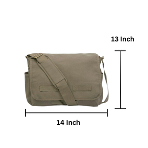 Bolsa de Mensajero de Lona de Alta Calidad y Estilo Moderno, 290 GSM, Embalaje Personalizado, Algodón Teñido al por Mayor, Empaquetado a Granel - Product Image 2
