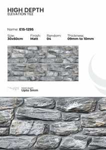 Carreaux muraux en porcelaine 300x600mm, finition extérieure - Product Image 2