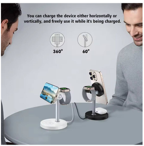 Teléfono inteligente barato de fábrica <span class=keywords><strong>3</strong></span> en 1 cargador inalámbrico rápido para coche con soporte para cargador de coche - Product Image 5