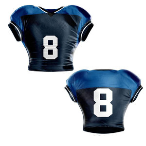 Uniforme de fútbol americano unisex Jersey conjuntos personalizados al por mayor de talla grande transpirable manga corta impresa de alta calidad para adultos - Product Image 3