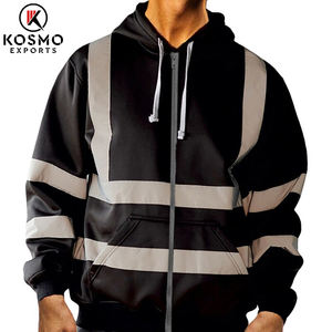 Vestes réfléchissantes Vestes de sécurité pour la construction avec plusieurs poches Veste de sécurité hautement réfléchissante en polyester personnalisable - Product Image 3