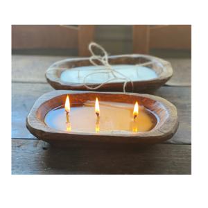 Vela de madera hecha a mano para el hogar y restaurante, cuenco de masa de gran mercado, venta al por mayor - Product Image 5