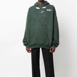 Sweat à capuche de qualité supérieure pour hommes à prix raisonnable Top Product Men Distressed Hoodies Fabrication pakistanaise - Product Image 2