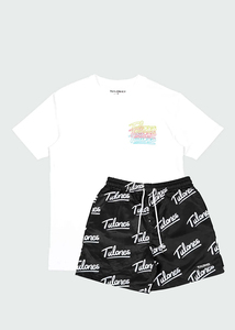 Conjunto corto de verano de 2 piezas de alta calidad, camiseta de secado rápido transpirable informal de algodón con estampado personalizado, conjuntos para hombres - Product Image 3