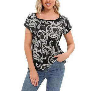 Camiseta de sublimación para mujer con logotipo personalizado al mejor precio, camiseta de lona de tela de lona de verano, camiseta de sublimación de Color personalizada - Product Image 6
