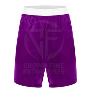 Short de boxe 100% polyester pour hommes, haute qualité, respirant, séchage rapide, vêtements d'entraînement, décontracté, motif solide, élastique, taille moyenne pour adultes - Product Image 3