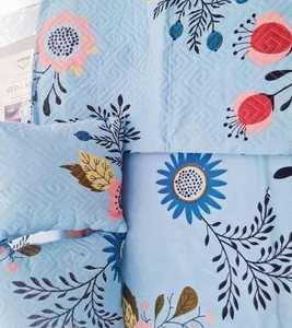 Modern Floral Serenity Deluxe Cotton Blend King Size Bedding Set with Printed Pattern - Product Image 1