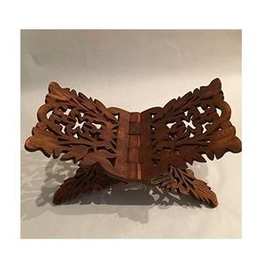 Support de livre saint en bois fabriqué à la main élégant support de Rehal pliant pour le coran Gita Bible lecture spirituelle et culte - Product Image 5