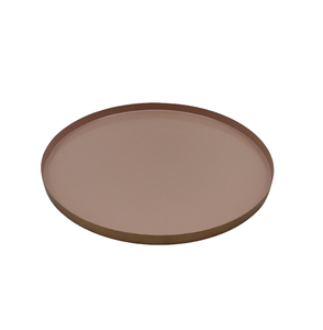 Assiette ronde en métal de couleur gris antique, assiette de service de taille standard pour restaurant en gros, dernier design - Product Image 5