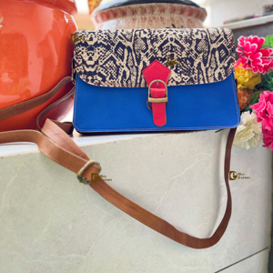 Nuevo bolso de hombro ecológico hecho a mano de estilo occidental para mujer, correa ajustable de peso ligero multicolor, capacidad de 1-1,9 L - Product Image 1