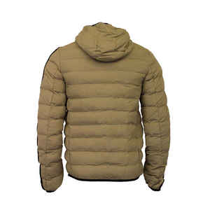 Chaqueta acolchada de invierno para hombre personalizada OEM, estilo callejero, serigrafía en lienzo, plumón de poliéster - Product Image 6