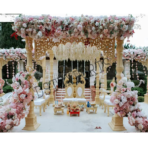 Mandap Avni Especial para Bodas al Aire Libre, Mandap para Bodas al Aire Libre con Decoración de Estilo Indio Fusionado, Mandap de Temática Abierta para Bodas en EE. UU. - Product Image 1
