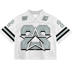 Camiseta de Fútbol Americano Personalizada al por Mayor, Sublimada de Alta Calidad, Manga Corta, Transpirable, de Secado Rápido, Tallas Grandes - Product Image 2