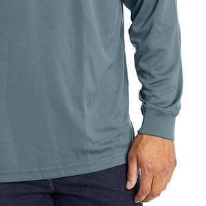 Camisas de hombre de talla grande informales de secado rápido con impresión de logotipo personalizado al por mayor, camisas de verano transpirables de alta calidad - Product Image 5