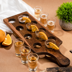 Haute Qualité Bois Porte-Verre Rack Dîner Parties Organisateur 6 Jus Porte-Verre Rack Au Meilleur Prix - Product Image 3