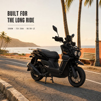 Moto électrique de tourisme Leshuai 2000W 60V 65-70km/h tout-terrain Hebei avec une longue autonomie
