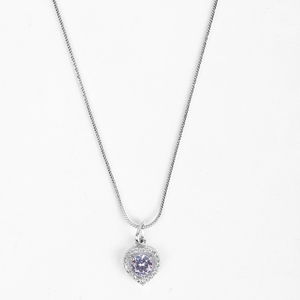 Collar de Cristal con Corazón Blanco - Product Image 4