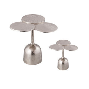 Nuevo diseño de moda único de lujo, mesa auxiliar de Metal de empalme y mesa de Bar con diseño de tres formas redondas hecho a mano de la mejor calidad - Product Image 2