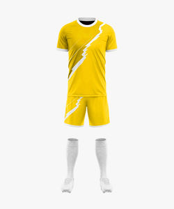 Kit de fútbol de sublimación completa personalizado para hombres y mujeres, camiseta de fútbol cómoda de tela ligera suave, 100% poliéster - Product Image 1