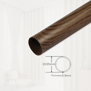 Wood Grain Curtain Rod Elegant and Stylish <b>Window</b> Accessory Curtain Poles Tracks & Accessories - Product Image 4