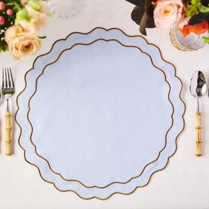 Mantel individual de lino bordado único con diseño Boho para una decoración creativa de mesa de comedor en fiestas informales de reunión familiar - Product Image 2