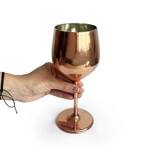 Copa de vino de aspecto antiguo, copa de cobre de Gall, Color cobre pulido - Product Image 5
