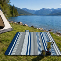 Tapis de Plage Pliable Imprimé pour Extérieur, Portable, Anti-Sable et Imperméable, Idéal Camping, Pique-Nique et Accessoire de Plage