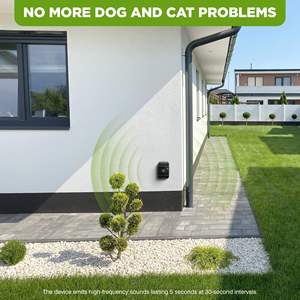 Mobile Dog and <b>Cat</b> <b>Repellent</b> Device Pet Deterrent Unit Odorless Non Toxic Easy Install for Home Yard - Product Image 5