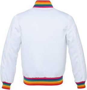Wholesale Baseball Varsity <b>Jacket</b> Polyester Satin Team School Wear Custom Embroidery Patches Letterman Bomber <b>Jacket</b> Manufacture - Product Image 4