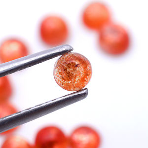 Piedra solar Natural de 3mm-15mm, cabujones redondos, piedra solar circular, taxi, fabricación de joyas, piedra suelta - Product Image 2