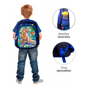 Ensemble 3 pièces : Sac à dos, boîte à lunch, trousse à crayons et ensemble scolaire - Couleurs assorties - Product Image 6
