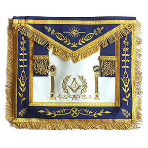 ผ้ากันเปื้อน Masonic Grand Lodge แบบปักลายทำมือผ้ากันเปื้อน Masonic - Product Image 1
