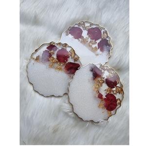 Support à gâteau en résine Love MODEL, fait main, taille personnalisée, pour plateau de service de desserts, moule avec sous-verre et couteau - Product Image 1