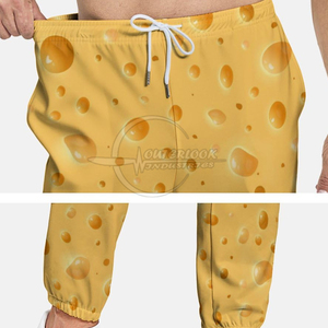 กางเกงซับเหงื่อสำหรับผู้ชายเสื้อผ้าลำลองแบบระเหิดพิมพ์ลายโลโก้ได้ตามต้องการ - Product Image 3