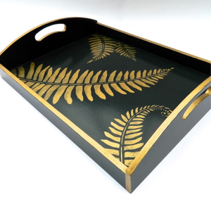 Bandeja de bambú de madera lacada hecha a mano de alta calidad con asas, nuevo diseño para servir comedor, decoración del hogar, importación de Vietnam - Product Image 4