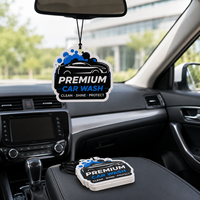 Désodorisant de voiture en papier personnalisé en gros avec logo, cadeau promotionnel pour les stations de lavage et les ateliers de réparation automobile