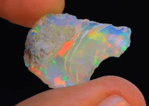 Superbe opale éthiopienne brute opale de guérison brute en vrac Welo Flashy rugueuse pour la fabrication de pierres précieuses - Product Image 4