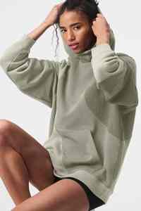 เสื้อฮู้ดดี้ผ้าฟลีซสำหรับผู้หญิงไซส์ใหญ่ รุ่นใหม่จากโรงงาน ผลิตภัณฑ์ใหม่ล่าสุด ใส่สบาย ระบายอากาศได้ดี ราคาขายส่ง ปรับแต่งด้านหน้าได้ - Product Image 2