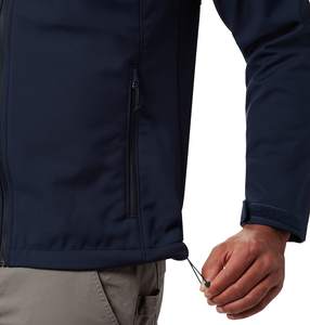 Chaqueta Softshell Bomber de invierno de lona para hombre superventas, cómoda, a prueba de viento, con cierre de cremallera, transpirable, con capucha - Product Image 2