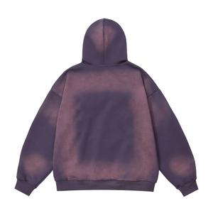 Sudadera con capucha unisex ajustada de calidad personalizada para hombre, Sudadera de felpa francesa desteñida con sol desteñido, novedad de 2025 - Product Image 2