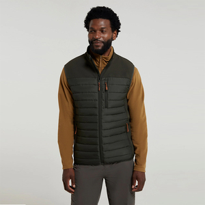 Recién llegado, chaleco acolchado para hombre con cremallera, cálido, acolchado, cuello levantado, chaleco 400 Gsm, chaleco acolchado sin mangas - Product Image 5