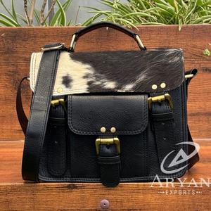 2025 personalizado al por mayor en Stock Bolso bandolera de piel de vaca para mujer bolsos cruzados de cuero genuino de alta calidad - Product Image 1