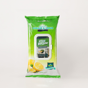 ผ้าเช็ดทำความสะอาดแบบเปียกชนิดสปันเลซ ฆ่าเชื้อโรค ผลิตในเวียดนาม สำหรับทำความสะอาดห้องครัว ขจัดคราบน้ำมันและกลิ่น - Product Image 1