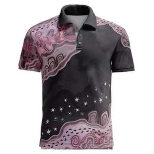 Camisetas Sublimadas de Lujo de Alta Calidad con Diseños de Arte Indígena Aborigen para el Verano 2026, Camisetas Polo - Product Image 4