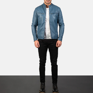 2025 Veste en cuir personnalisée tendance pour hommes avec coutures de qualité supérieure parfaite pour les marques de mode et les étiquettes de streetwear - Product Image 3