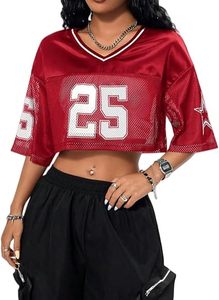 Camiseta Deportiva Corta de Malla Transpirable para Hombre, Talla Grande, con Estampado Personalizado, Cuello en V, Manga Corta, Estilo Americano de Fútbol, Ropa Urbana, Manga Estrella - Product Image 2