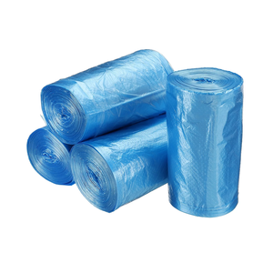 Sac de produit de gilet en plastique de supermarché écologique sur le rouleau fournisseur bon marché sac de gousset latéral de HDPE/LDPE rouleau coloré personnalisé - Product Image 1