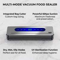 65kPa 120W 30cm 4L/min etanche ecran tactile scellage multi-sacs tuyau externe machine sous vide soudeuse emballage alimentaire