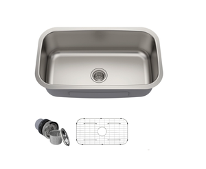 Fregadero de granja bajo encimera de Grado Profesional, acero inoxidable 304, con superficie resistente a los arañazos para cocinas activas, de grado profesional, - Product Image 1