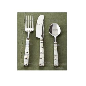 Juego de cubiertos de acero y nácar de diseño extremadamente bueno, cubiertos de tamaño y forma personalizados a bajo precio - Product Image 1